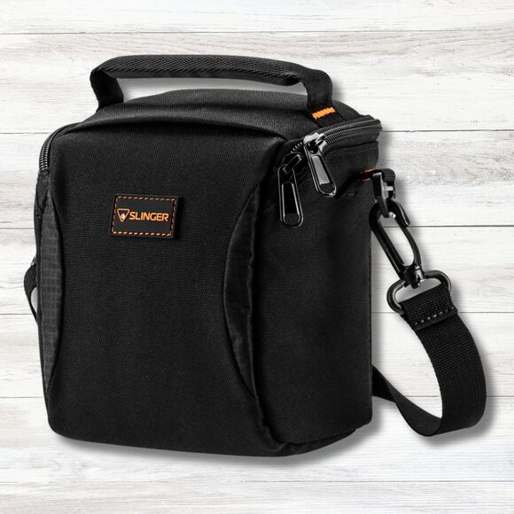 Slinger Alpine 120 Camera Bag Black Water Resistant Multi-Device Shoulder Strap - Picture 1 of 5